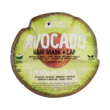 Bear Fruits Avocado Hair Mask + Cap maska na vlasy maska na vlasy Avocado Hair Mask 20 ml + čepice na vlasy unisex na suché vlasy