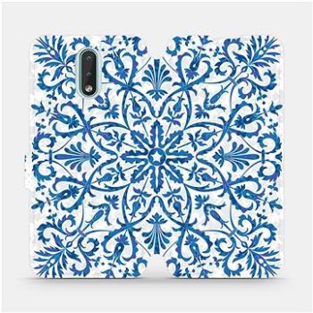 Flipové pouzdro na mobil Nokia 2.3 - ME01P Modré květinové vzorce (5903516156498)