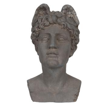 Kameninová busta v antickém stylu Géraud - 25*28*48 cm 6MG0010