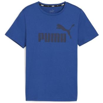 Puma ESSENTIALS LOGO TEE Chlapecké triko, modrá, velikost