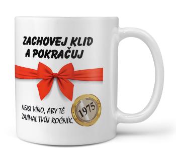 Hrnek Zachovej klid (rok: 1975, Náplň hrníčku: Žádná)