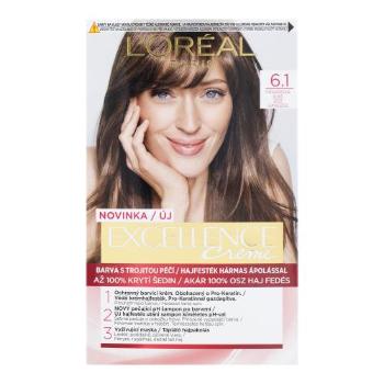 L'Oréal Paris Excellence Creme Triple Protection 48 ml barva na vlasy pro ženy 6,1 Natural Dark Ash Blonde na všechny typy vlasů