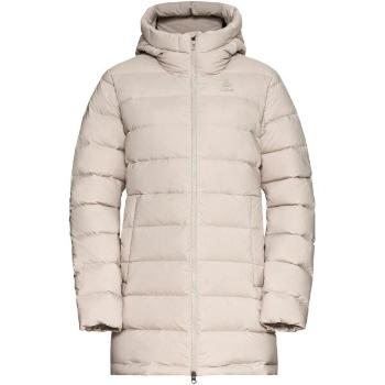 Odlo W ASCENTN-THERMIC HOODED JACKET INSULATED Dámský péřový kabát, béžová, velikost