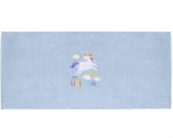 Celopotištěný sportovní ručník Flying unicorn