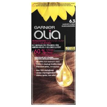 Garnier Olia 50 g barva na vlasy pro ženy 6,3 Golden Light Brown na barvené vlasy; na všechny typy vlasů