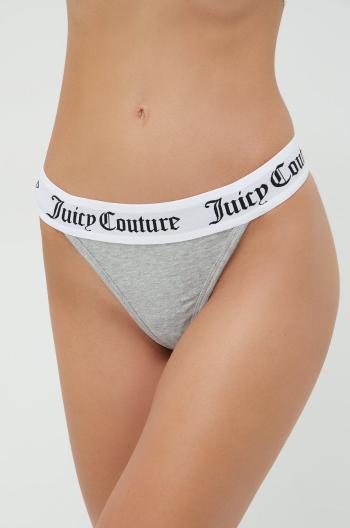 Kalhotky brazilky Juicy Couture Diddy šedá barva