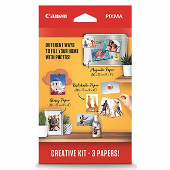 Canon PIXMA CreativeKit2-MG/RP/PP-201, foto papír, lesklý, bílý, Canon PIXMA, 10x15cm, 4x6&quot;, 265 g/m2, 3634C003, inkoustový