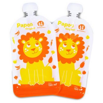 Petite&Mars Papoo kapsička na jídlo Lion 6x150 ml