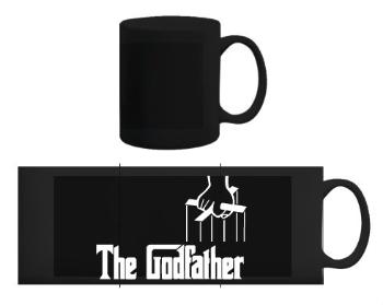 Černý hrnek The Godfather - Kmotr