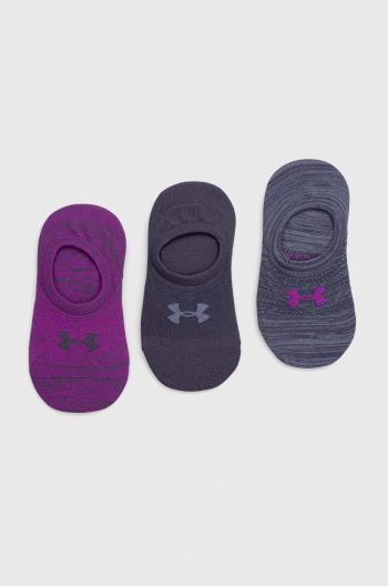 Ponožky Under Armour dámské, fialová barva