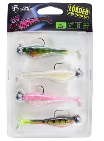 Fox rage gumová nástraha uv mini fry loaded 7 cm 5 g