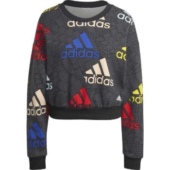 adidas W BLUV Q3 SWT G DGRY Dámská mikina, tmavě šedá, velikost XL