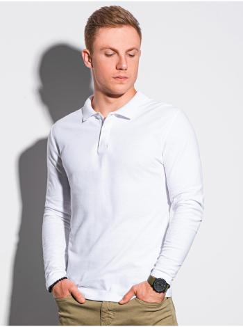 Pánská tričko s dlouhým rukávem bez potisku L132 - bílá