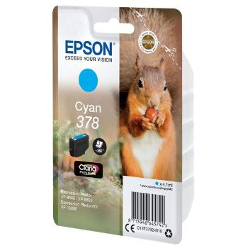 EPSON T3782 (C13T37824010) - originální cartridge, azurová, 4,1ml
