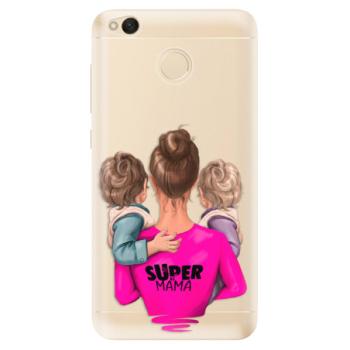 Odolné silikonové pouzdro iSaprio - Super Mama - Two Boys - Xiaomi Redmi 4X