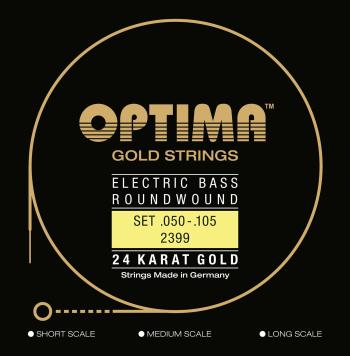 Optima 2399.M 24K Gold Strings Medium Scale Medium Struny pro baskytaru