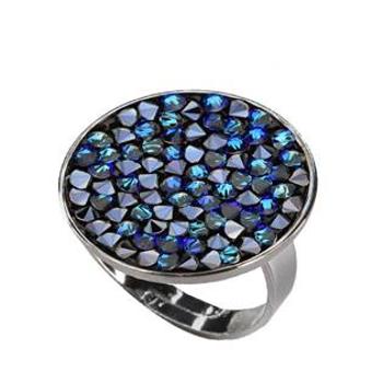NUBIS® Prsten s krystaly Crystals from Swarovski® BERMUDA BLUE - LVX301-BB