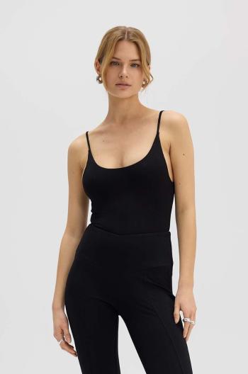 Overal Saint Body THIN STRIPES PLAYSUIT BLACK černá barva, s kulatým průkrčníkem, SB.525