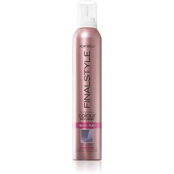 Montibello FINALESTYLE Color mousse barvicí pěna pro zvýraznění barvy vlasů Silver - Platta 320 ml