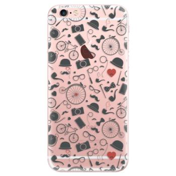 Odolné silikonové pouzdro iSaprio - Vintage Pattern 01 - black - iPhone 6 Plus/6S Plus