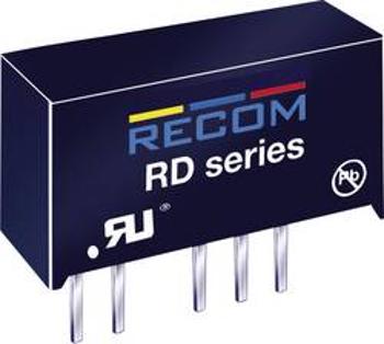 DC/DC měnič Recom RD-0505D (10000213), vstup 5 V/DC, výstup ±5 V/DC, ±200 mA, 2 W