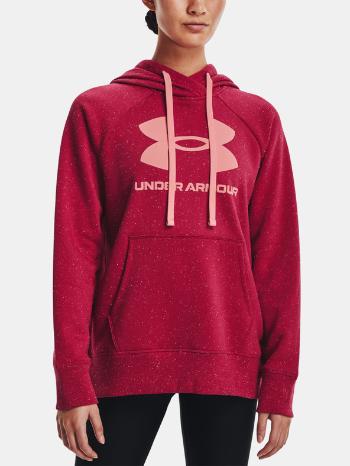 Under Armour Rival Fleece Logo Hoodie Mikina Růžová