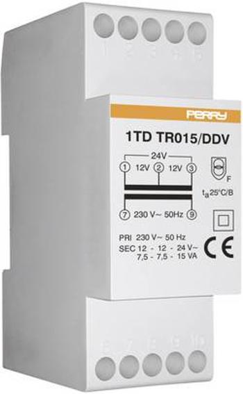 Zvonkový transformátor 12 V, 24 V Wallair 1TDTR015/DDV15VA