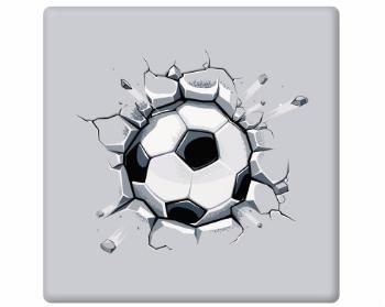 Magnet čtverec plast Fotbalový míč