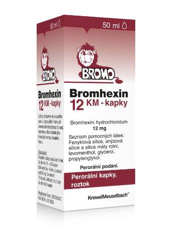 Bromhexin 12 KM kapky 50 ml