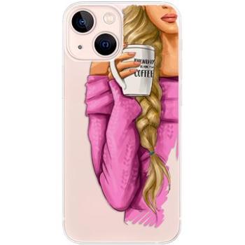 iSaprio My Coffe and Blond Girl pro iPhone 13 mini (coffblon-TPU3-i13m)