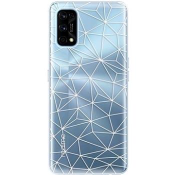 iSaprio Abstract Triangles 03 - white pro Realme 7 Pro (trian03w-TPU3-RLM7pD)