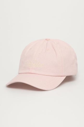 Čepice Dickies růžová barva, s aplikací