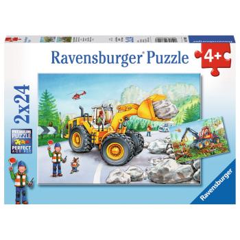 Ravensburger Puzzle Stroje v akci 2 x 24 dílků