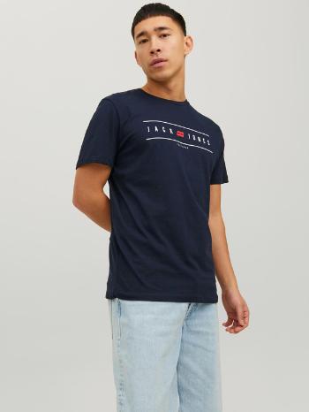 Jack & Jones Flag Triko Modrá