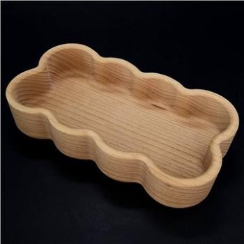 AMADEA Dřevěná miska ve tvaru mráčku, masivní dřevo, rozměr 20,5x11,2x4,5 cm (30128-00)