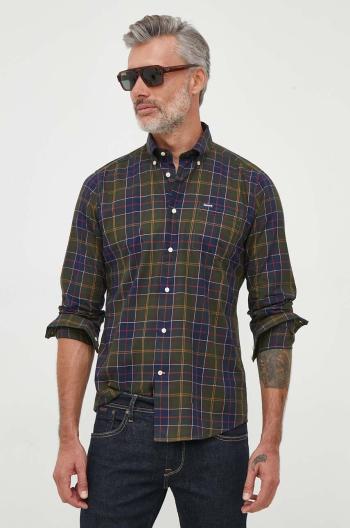 Bavlněná košile Barbour slim, s límečkem button-down