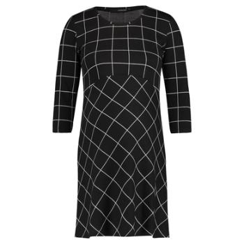 SUPERMOM těhotenské šaty Easy Grid Black