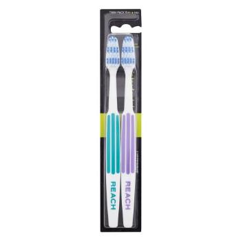 Listerine Reach Interdental Hard Green & Purple 2 ks klasický zubní kartáček unisex