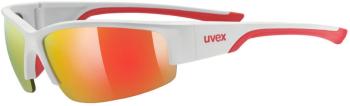 UVEX Sportstyle 215 White/Mat Red/Mirror Red Cyklistické brýle