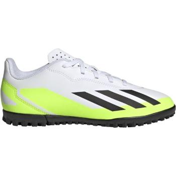 adidas X CRAZYFAST.4 TF J Dětské turfy, bílá, velikost 38