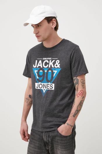Tričko Jack & Jones pánský, černá barva, s potiskem