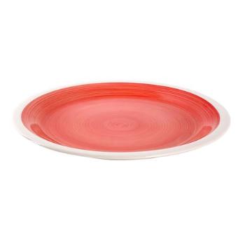 TORO Keramický jídelní talíř 26cm, červený