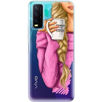 iSaprio My Coffe and Blond Girl pro Vivo Y20s (coffblon-TPU3-vY20s)