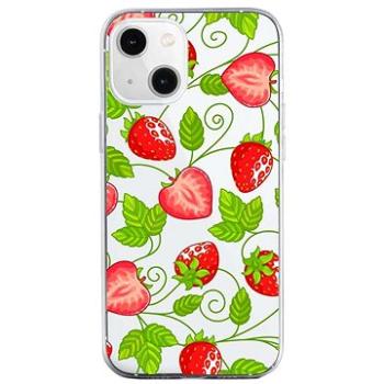 TopQ iPhone 13 silikon Strawberries 64662 (Sun-64662)