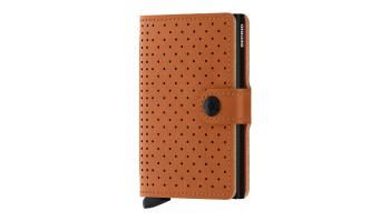 Secrid Miniwallet Perforated Cognac hnědé MPf-cognac