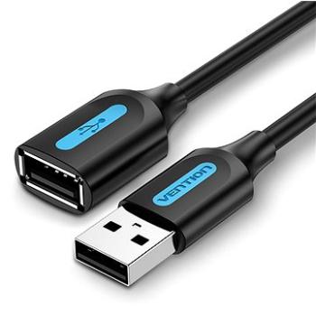 Vention USB 2.0 Male to USB Female Extension Cable 1m Black PVC Type (CBIBF)