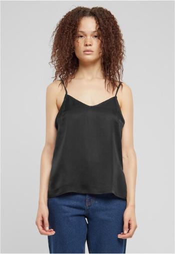 Urban Classics Ladies Viscose Satin Slip Top black - XXL