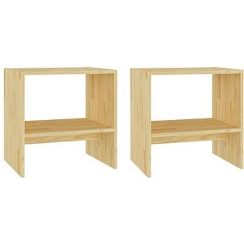 SHUMEE Noční stolky 2 ks 40 × 30,5 × 40 cm masivní borové dřevo, 808054 (808054)