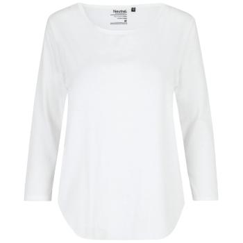 Neutral Dámské tričko s 3/4 rukávem z organické Fairtrade bavlny - Bílá | XXL