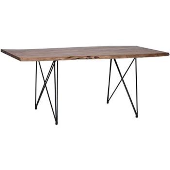  Dřevěný hnědý jídelní stůl 180 x 90 cm MUMBAI, 161062 (beliani_161062)